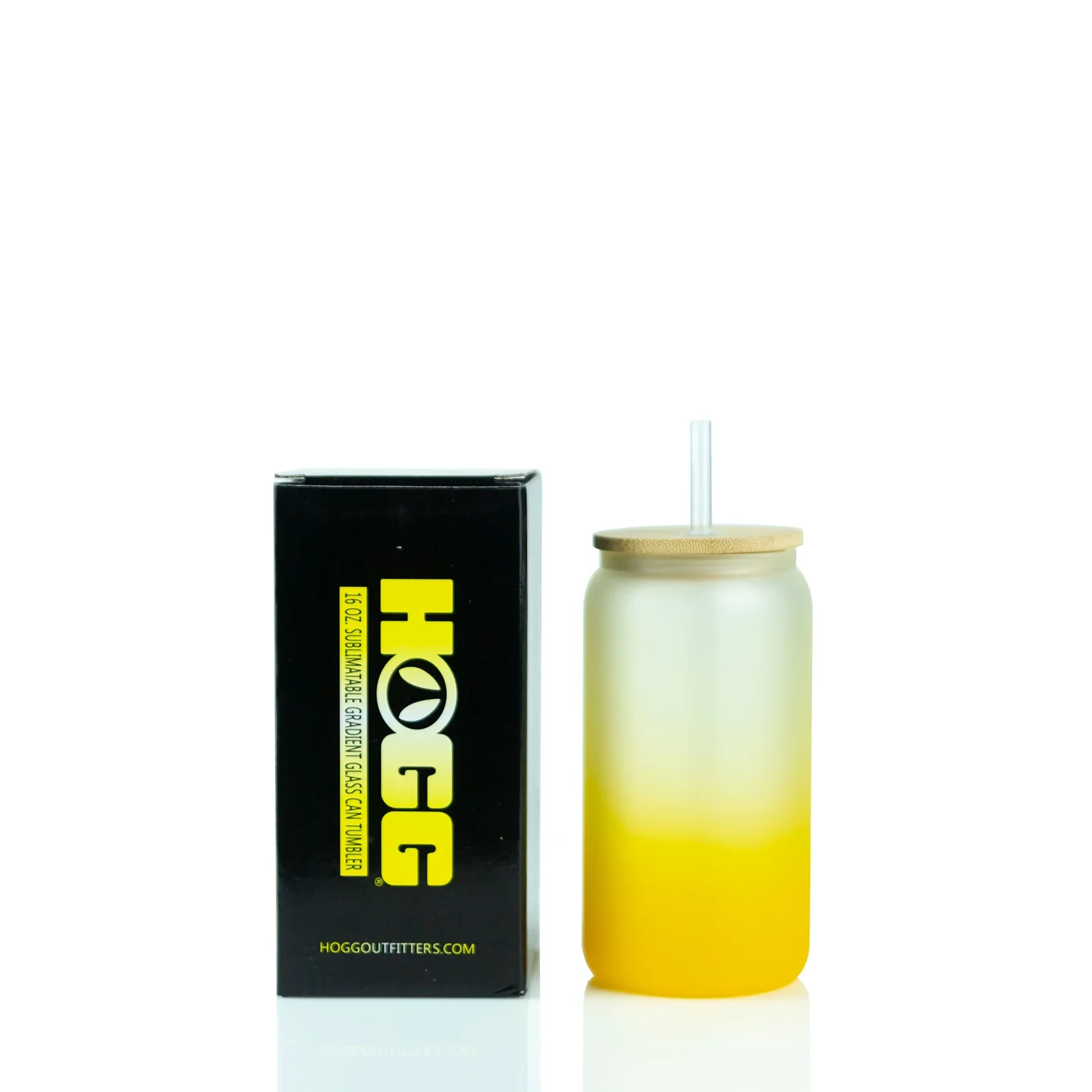 16oz yellow glass
