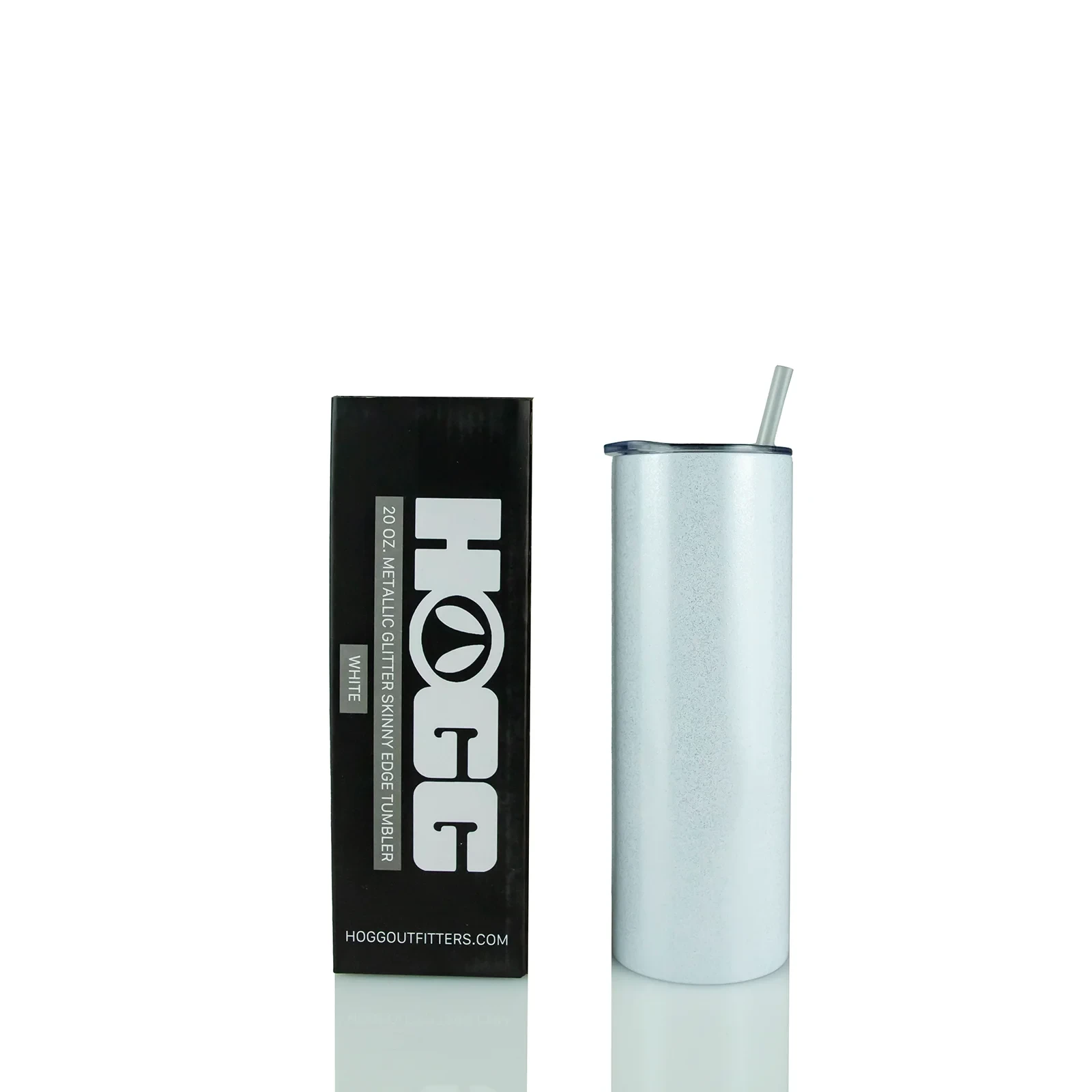 20oz Straight Skinny Glitter Tumbler